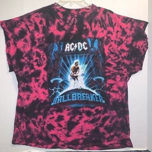 AC/DC Tie Dye Muscle T-shirt